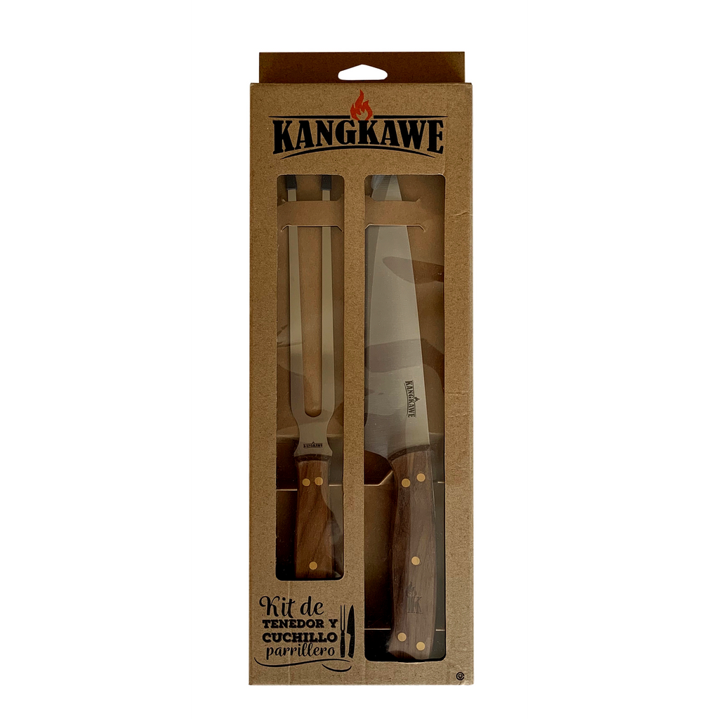 Set Tenedor y Cuchillo parrillero KangKawe