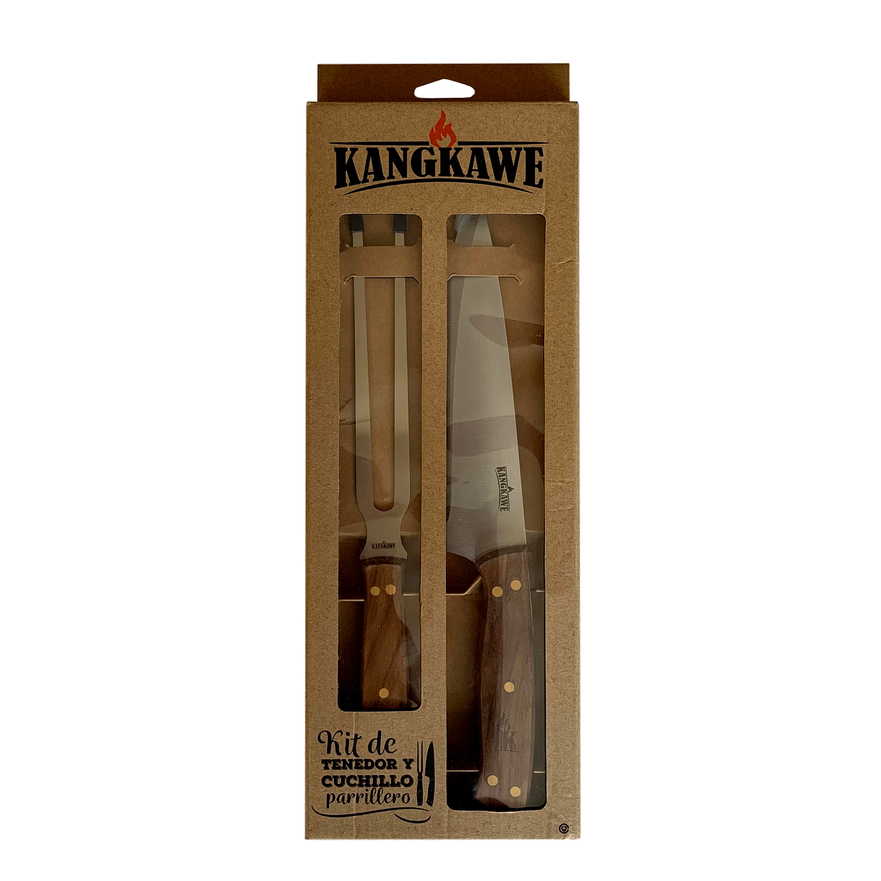 Set Tenedor y Cuchillo parrillero KangKawe