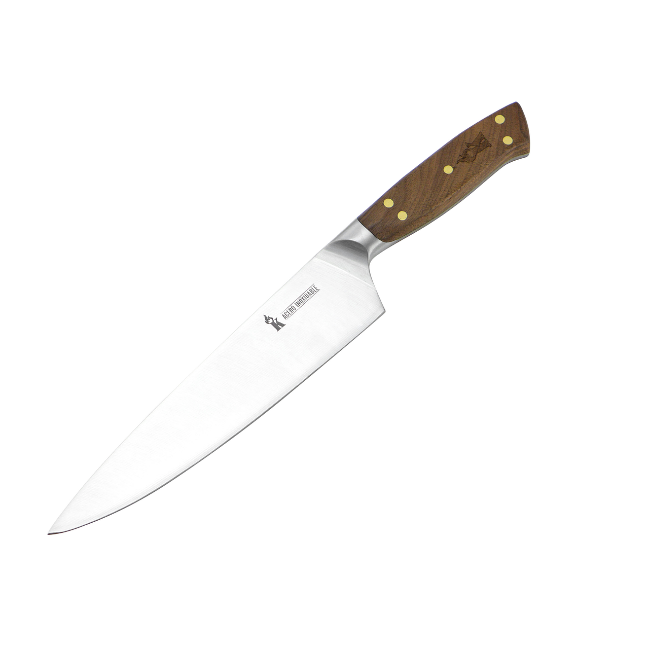Cuchillo 8" Parrillero Catemu C/Funda Cuero Café