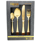 SET CUCHILLERIA 16 PIEZAS KEEP GOLD