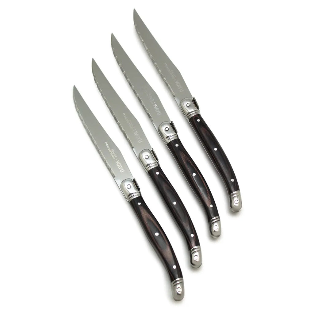 Set 4 Cuchillos Negro Mesa Wayu Limited