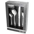 SET CUCHILLERIA 24 PIEZAS KEEP SILVER