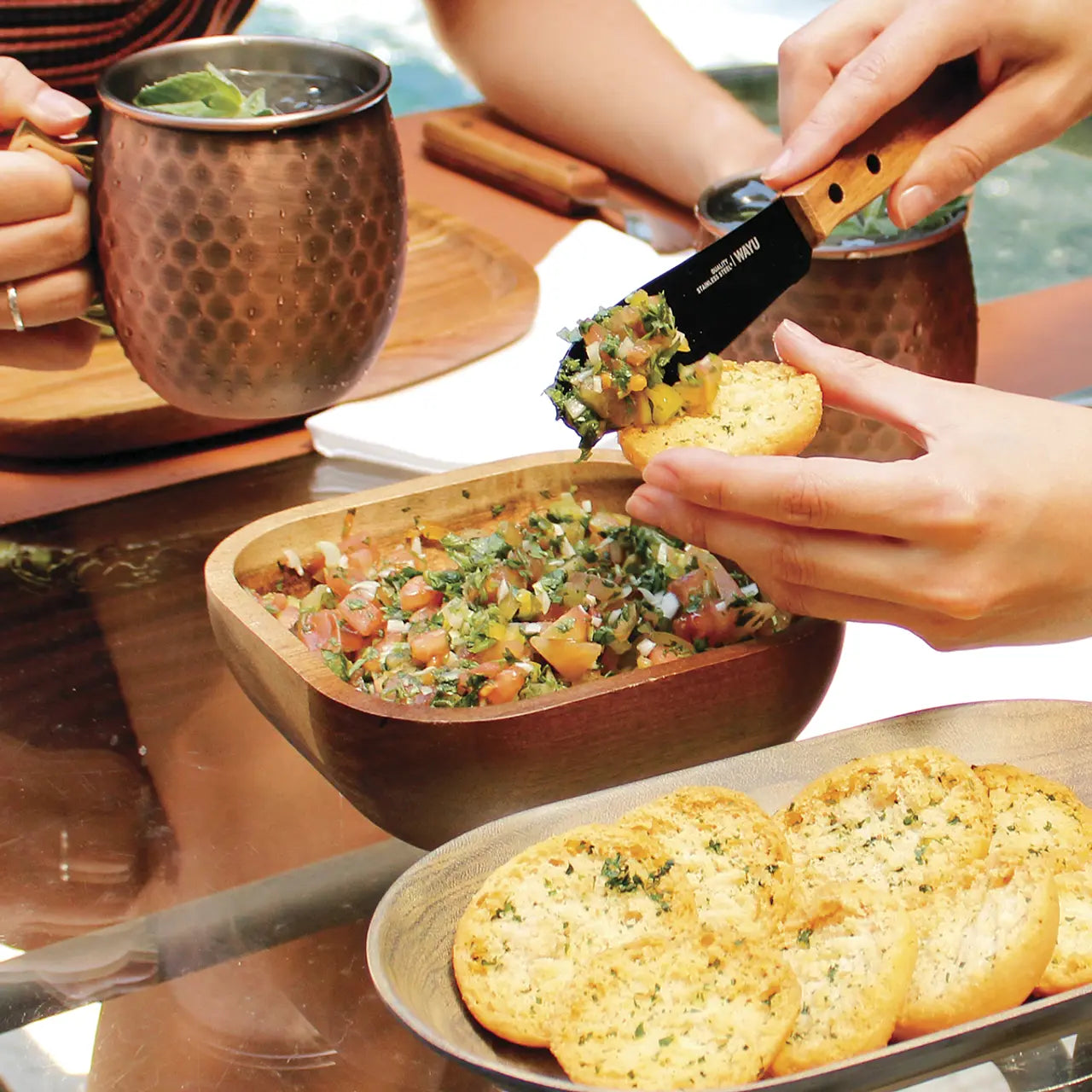 FUENTE APERITIVO MADERA WAYU