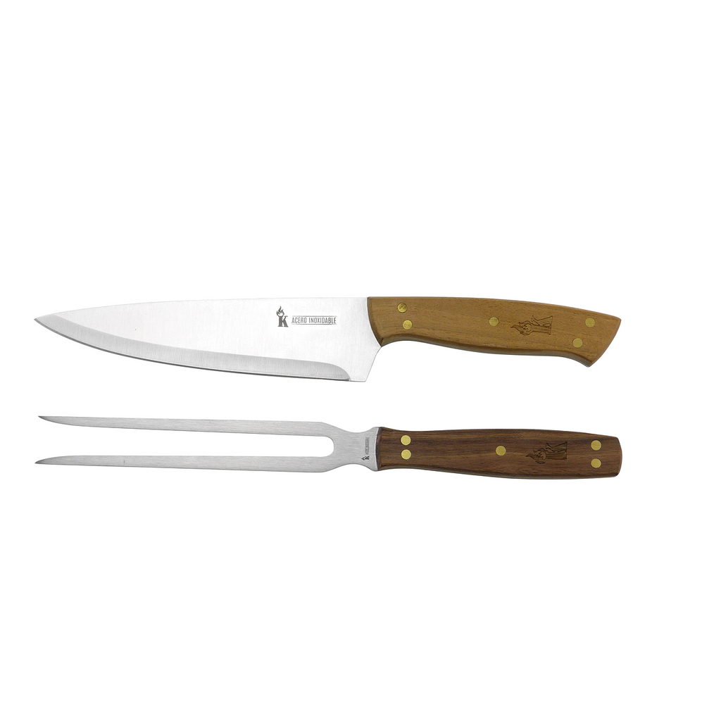 Set Tenedor y Cuchillo parrillero KangKawe