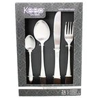 SET CUCHILLERIA 24 PIEZAS KEEP SILVER