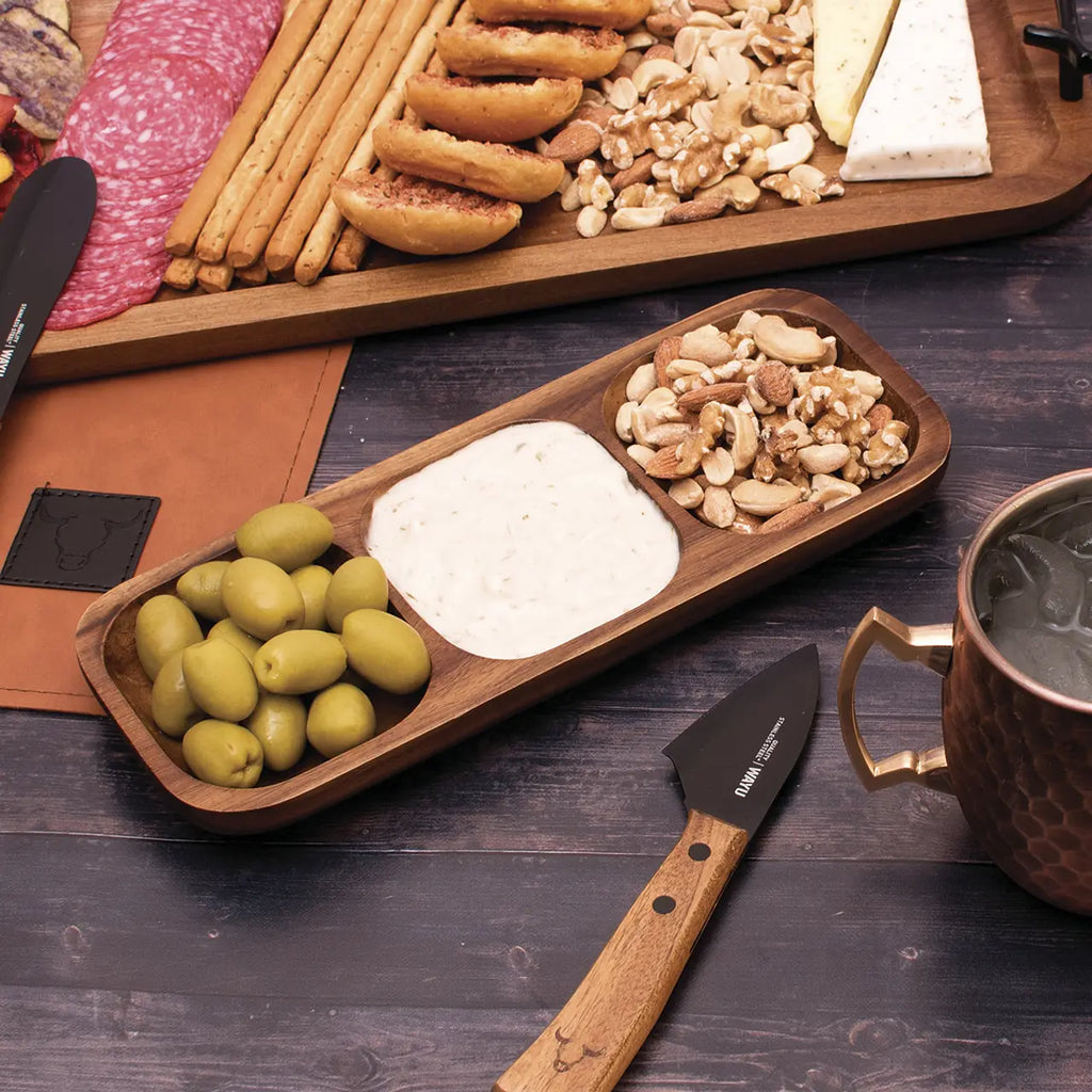 PLATO COMPARTIMIENTO APERITIVO MADERA WAYU