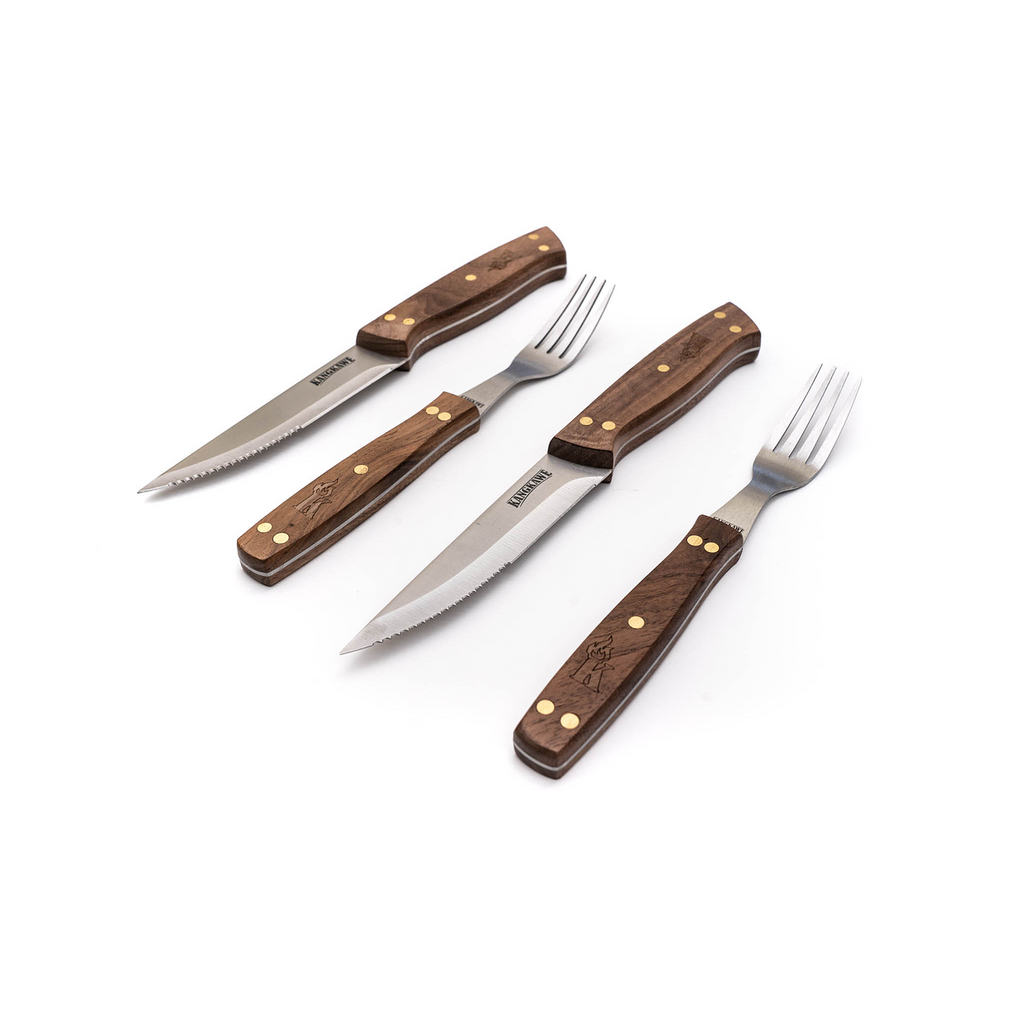 Set 2 Cuchillos 5" y 2 Tenedores de Asado
