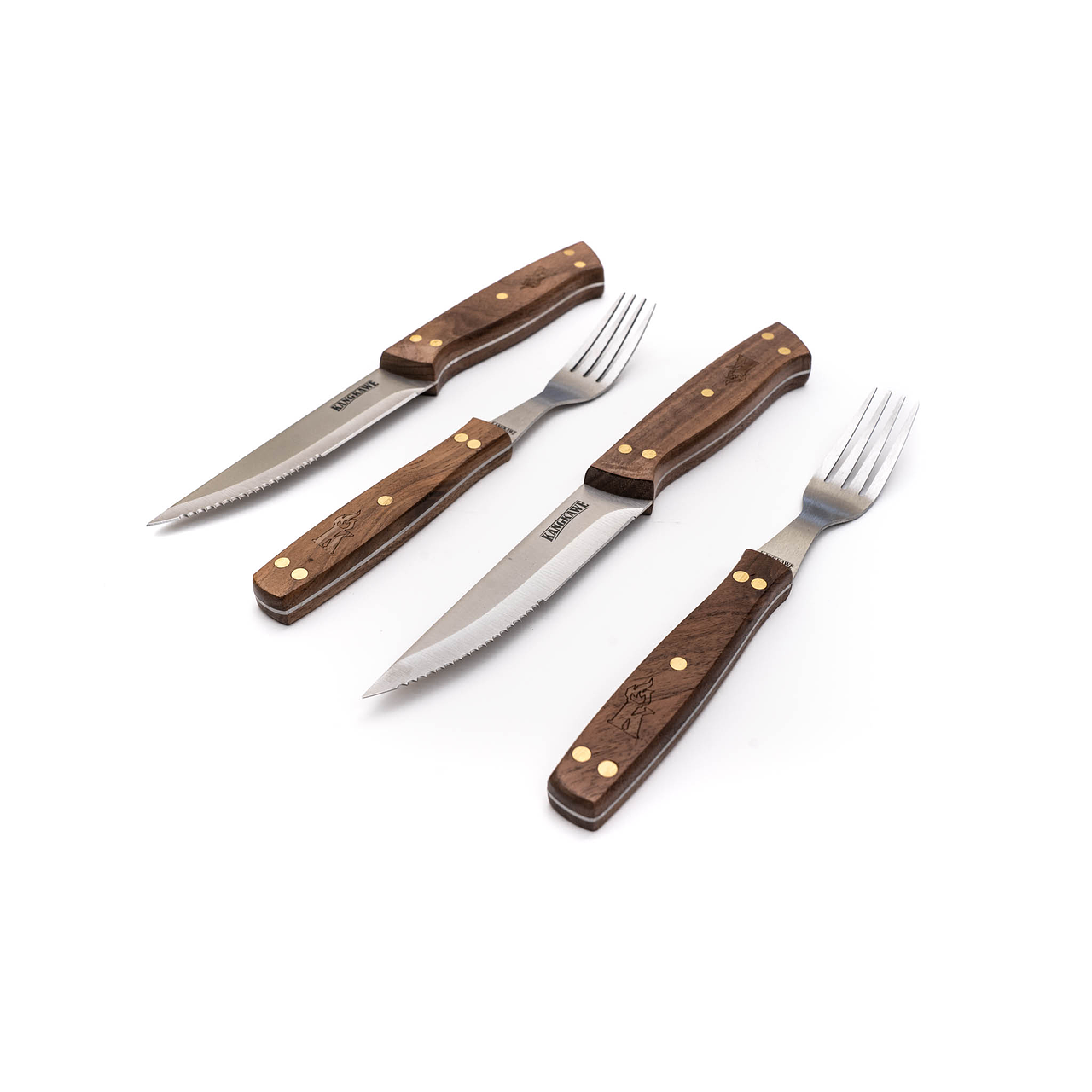 Set 2 Cuchillos 5" y 2 Tenedores de Asado