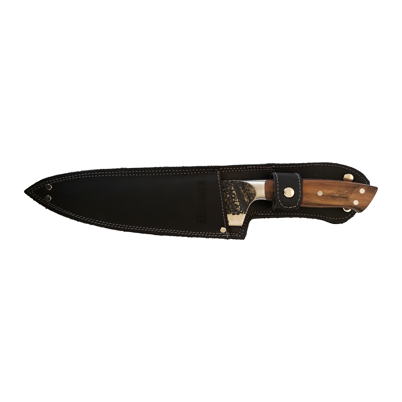 Cuchillo 8" Parrillero Curacavi  C/Funda Cuero Negra
