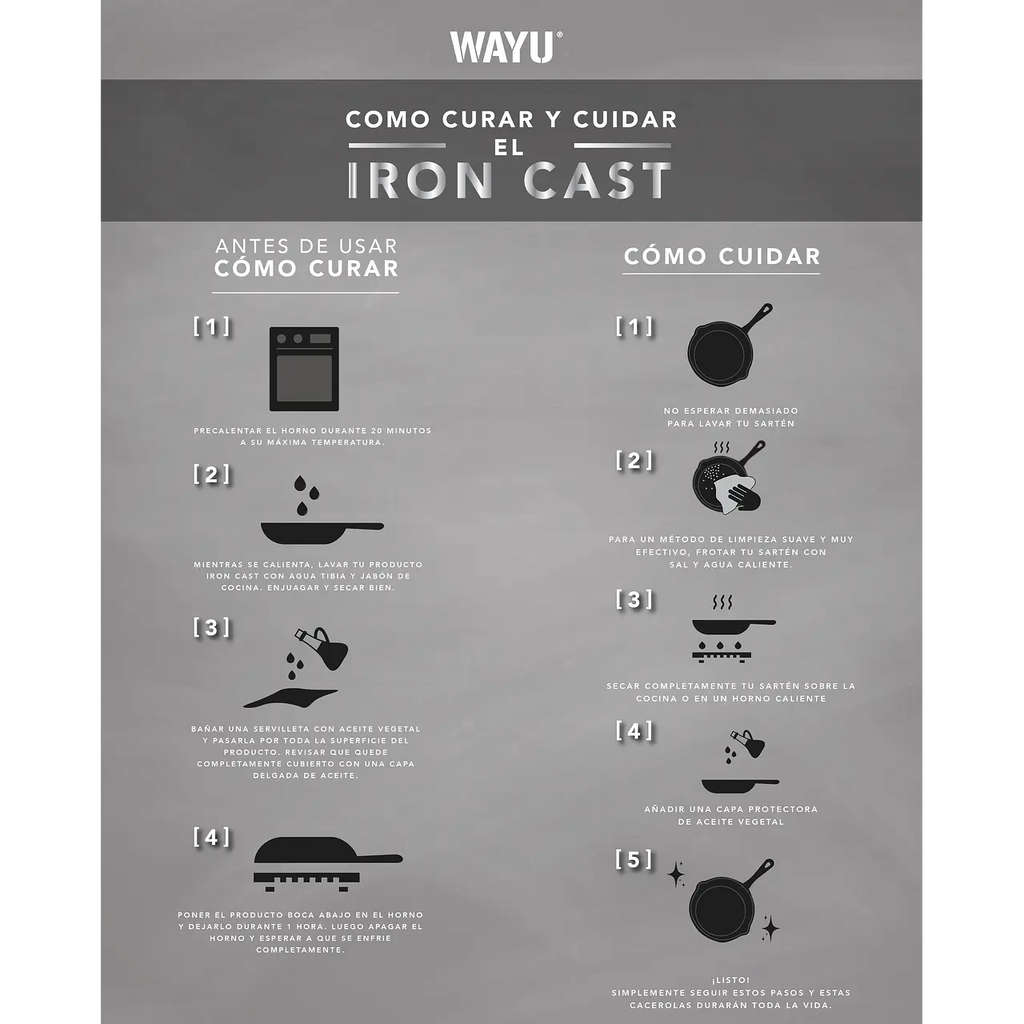 SARTEN 28 cm IRON CAST WAYU