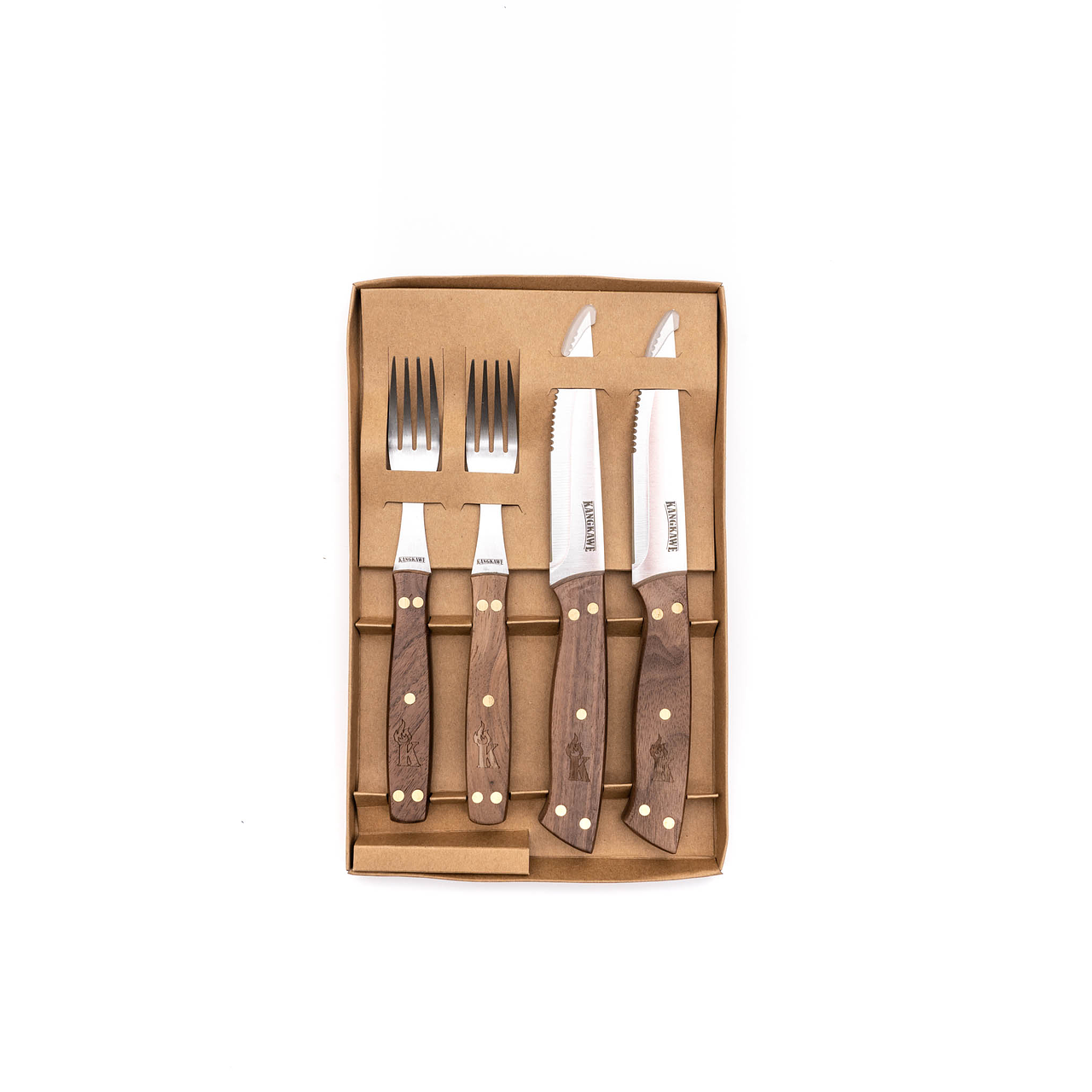 Set 2 Cuchillos 5" y 2 Tenedores de Asado