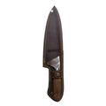 Cuchiilo 8" Parrillero Catemu  c/Funda Cuero Café Gaucho