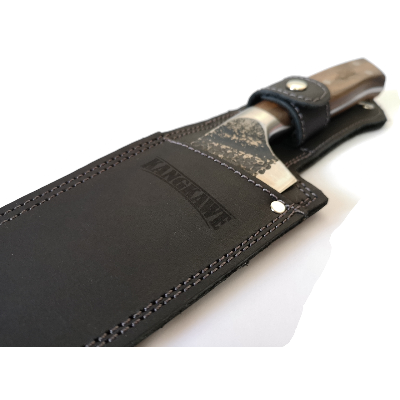 Cuchillo 8" Parrillero Curacavi  C/Funda Cuero Negra