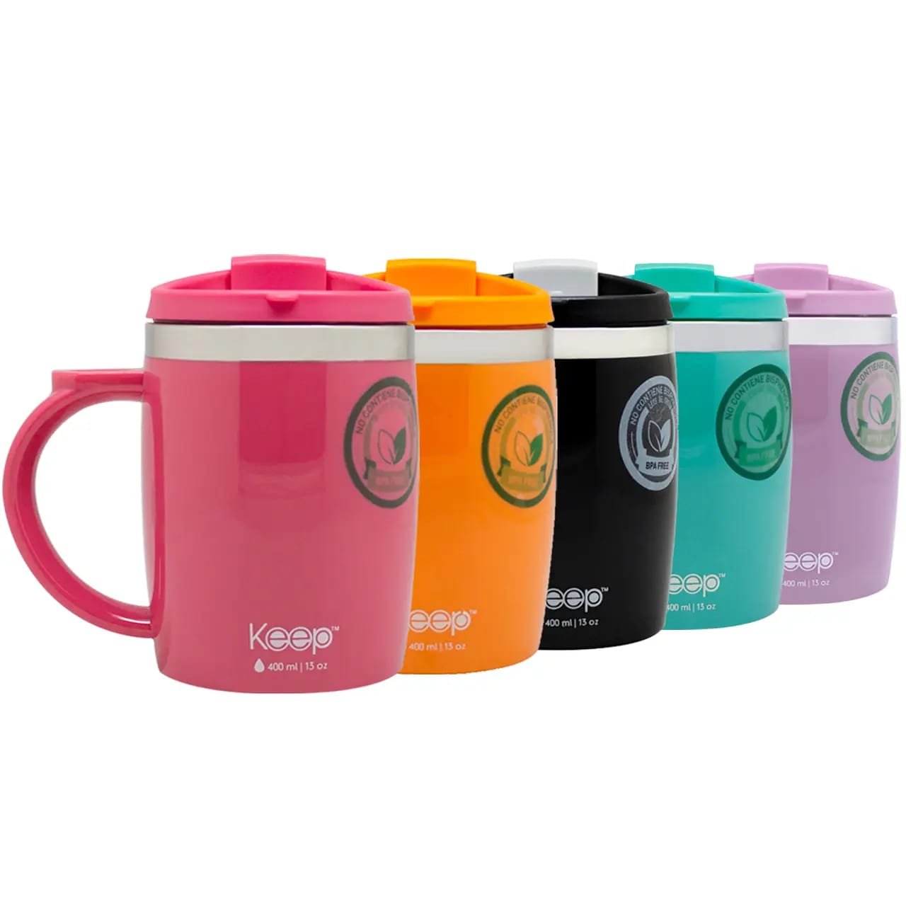 MUG TERMO KEEP COLORES  400 ML